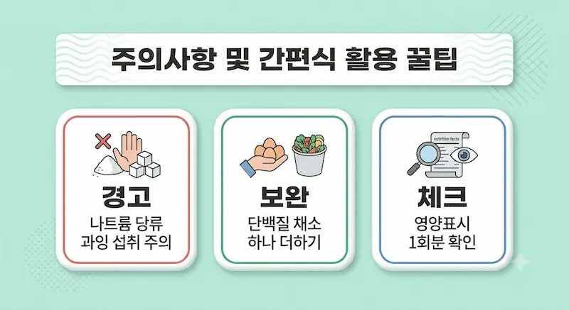 규칙적인 식사와 영양 보완이 건강한 대사 리듬을 만든다는 결론 카드